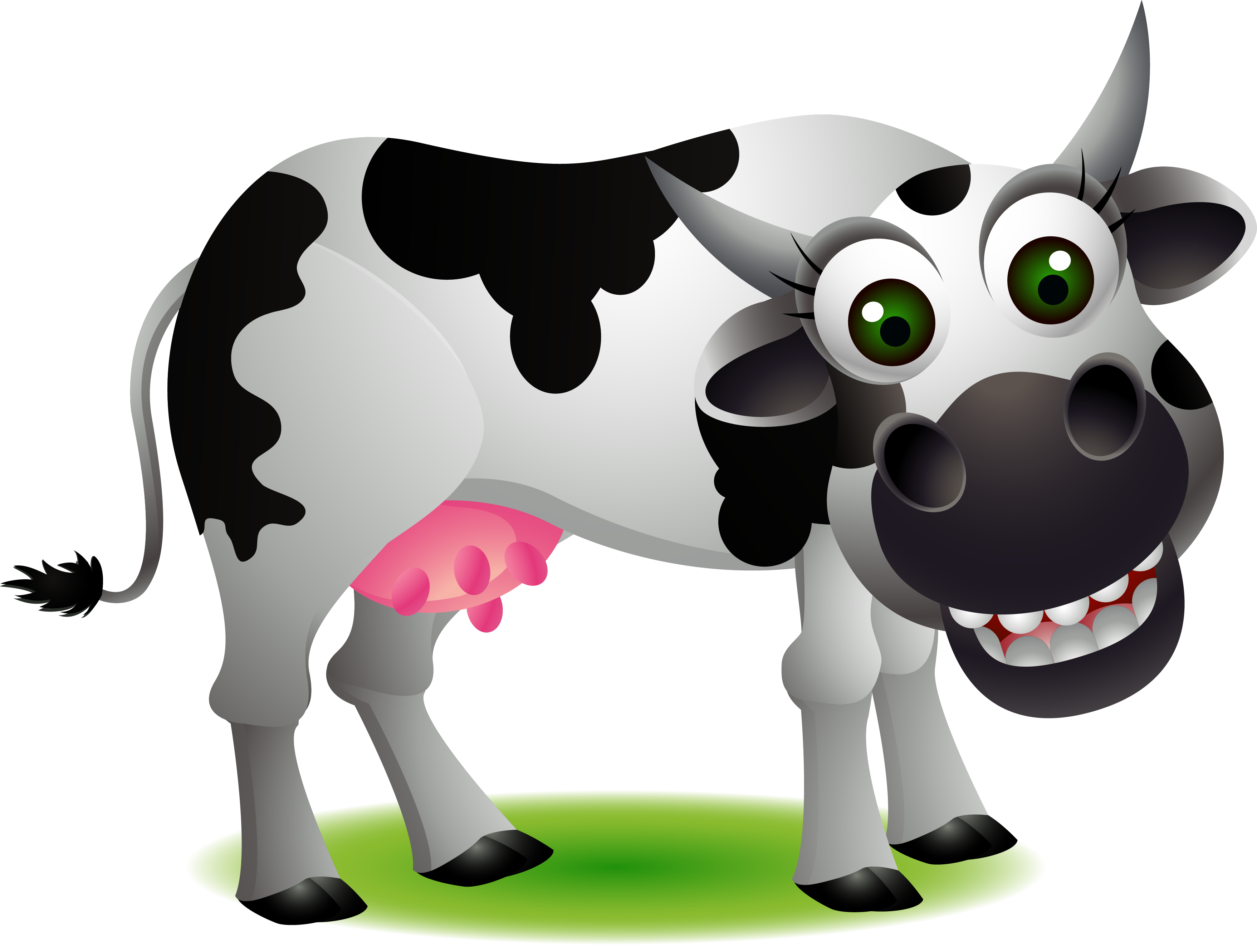 Holstein Friesian Cattle Jersey Cattle Drawing Illustration - Fresian Cow Cartoon (3514x2662)