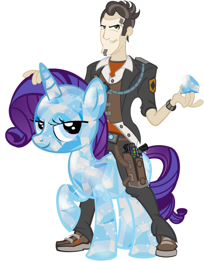 Handsome Jack S Diamond Pony By Pixelki - My Little Pony: Friendship Is Magic (900x900)