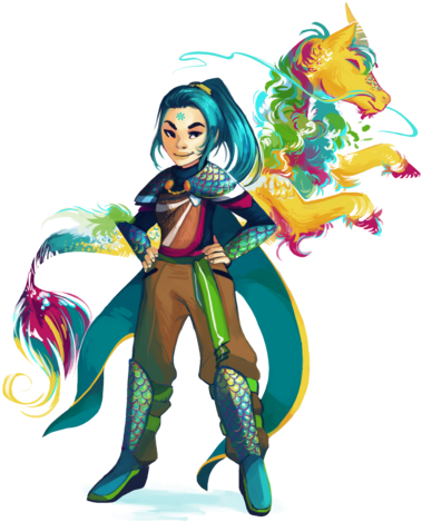An Illustration Of Woke Girl Tam Minh In Her Superhero - Superhero (422x480)