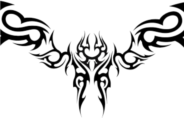 Tattoo Clipart Transparent Background - Tribal Back Tattoo Design (640x480)