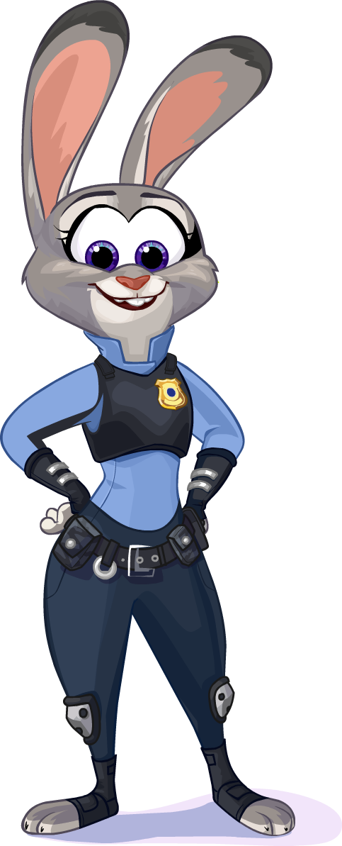 Zootopia Party Judy - Zootopia (483x1193)