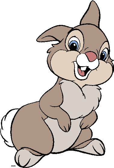 Panpan Le Lapin De Bambi Conejo Dibujo A Color 400x559 Png Clipart Download