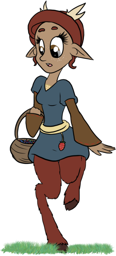 Berry Picking By Luckynight48 - Cartoon (786x1017)