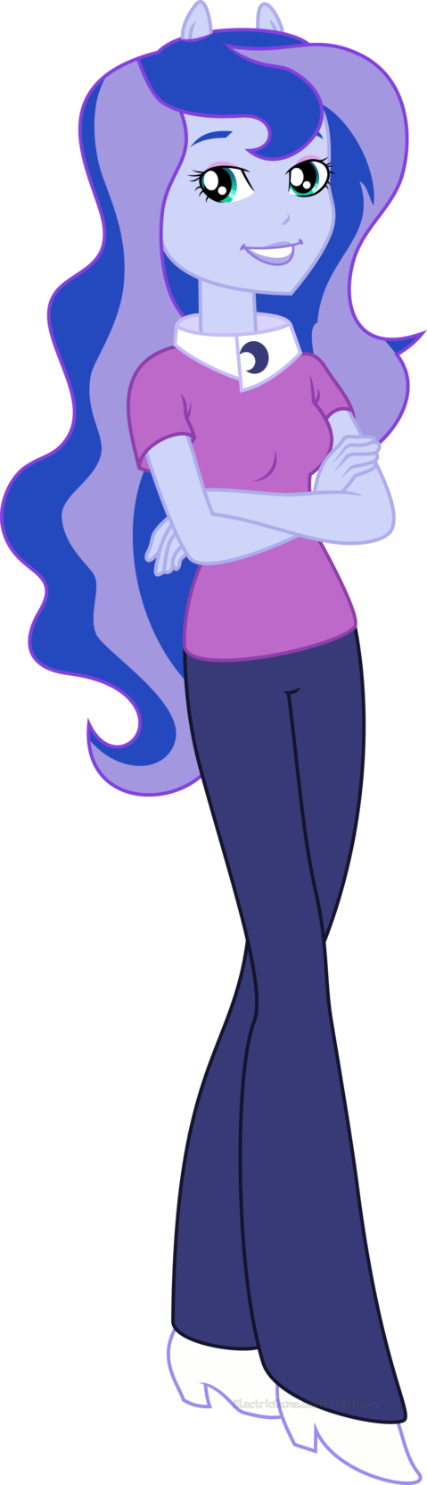 Electricgame, Equestria Girls, Princess Luna, Safe, - Princess Luna Equestria Girl (479x1663)