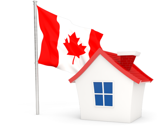 Illustration Of Flag Of Canada - Philippine Flag With House (640x480)