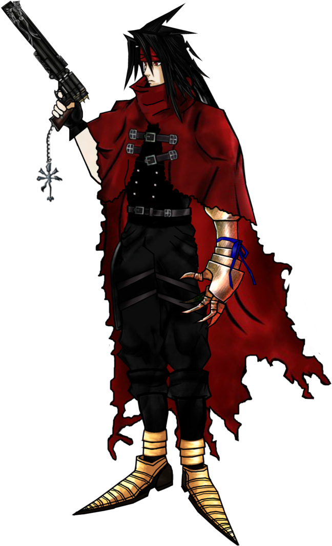 Artwork Of Vincent - Vincent Valentine (738x1083)