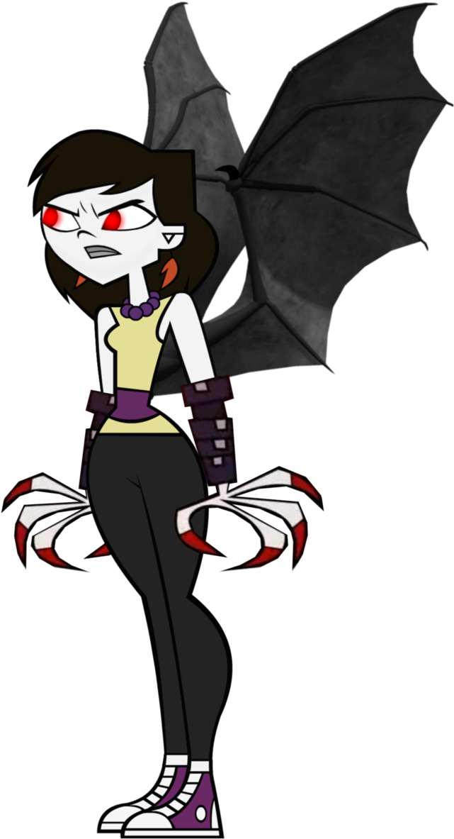 Total Drama Sky Vampire Form By Kish95 - Vampire Total Drama Fan Art (670x1191)