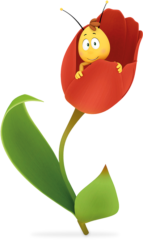 Tulips, Though, Are The Most Popular Of All The Spring - Cartoon (560x775)