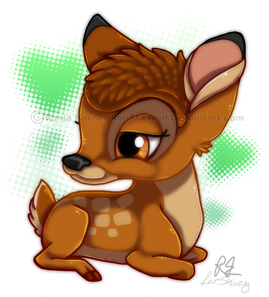 Bambi Chibi By Ronthewolf Bambi Chibi By Ronthewolf - Telehelp (900x992)