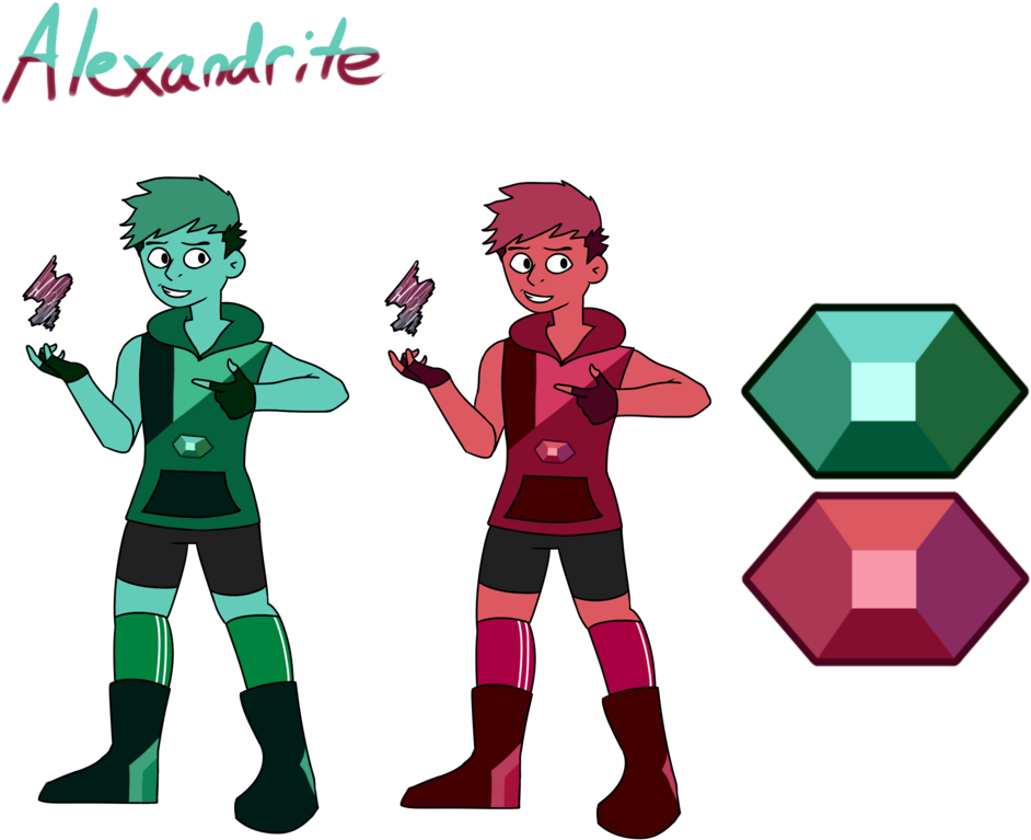 Alexandrite Gemsona By Mrnapcakes Alexandrite Gemsona - Cartoon (1024x824)
