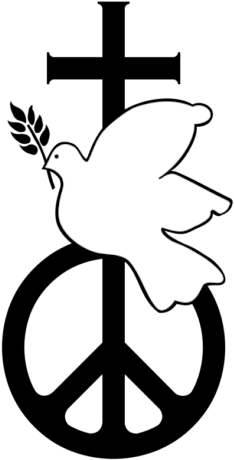 Christian Campaign For Nuclear Disarmament - Peace Sign Upside Down (248x484)