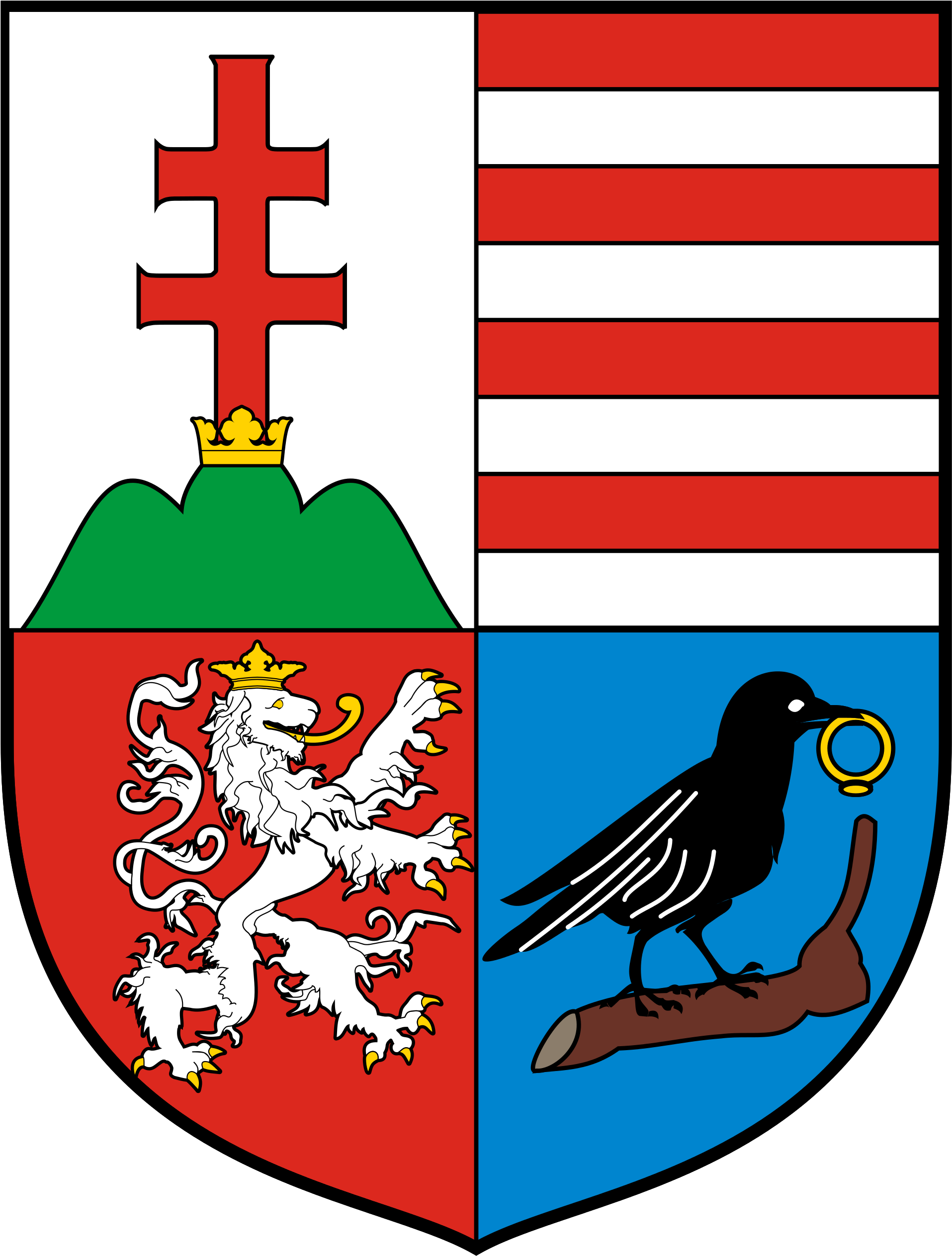 Open - Matthias Corvinus Coat Of Arms (2000x2609)