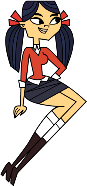 Drama Total Ca - Total Drama Ellody Sentada (600x750)