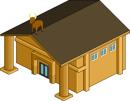 Una Taringa City En Pixel Art - Cartoon (428x333)