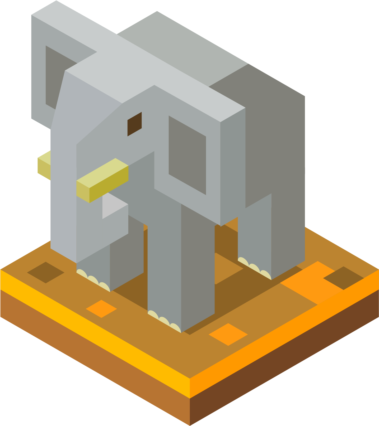 三维立体大象 - Three-dimensional Space (1700x1700)