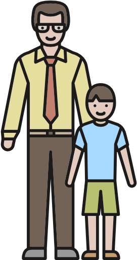 Single Father Free Icon - Cartoon (512x512)