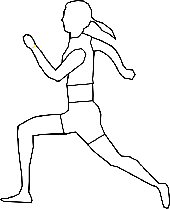 Children Jogging Colouring Pages - Drawing Of A Runner (651x800)