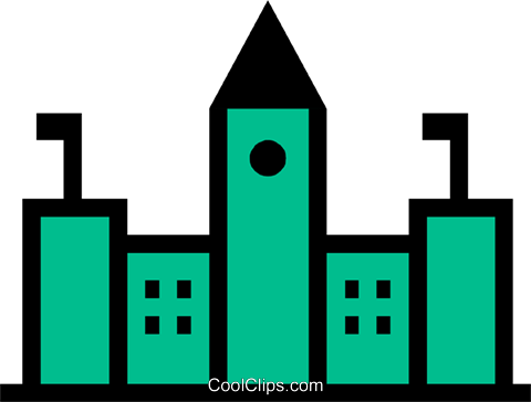 Government Buildings Royalty Free Vector Clip Art Illustration - Lawrenceville (480x364)