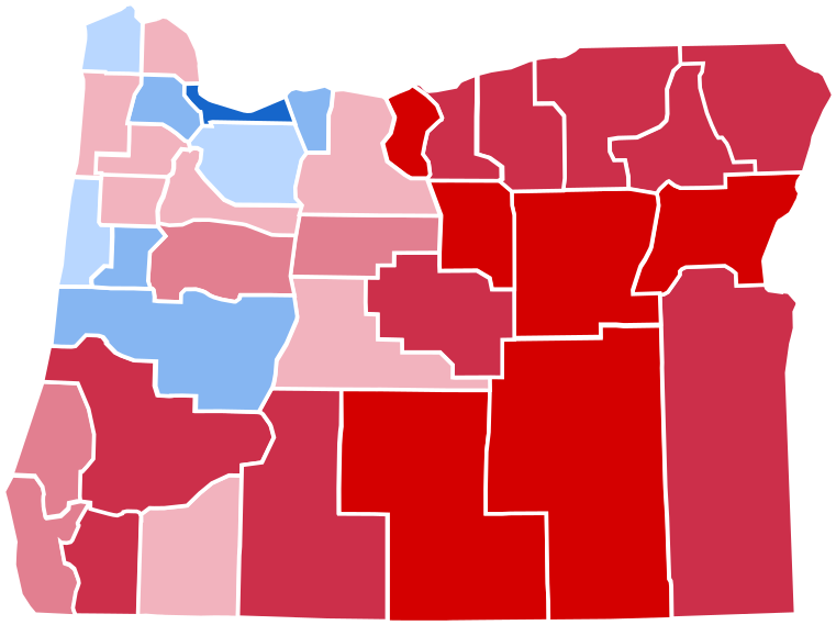 County Results - Oregon Presidential Election 2016 (800x606)