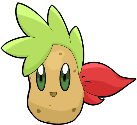 Shaymin Potato By Mnchino - Drawing (579x550)