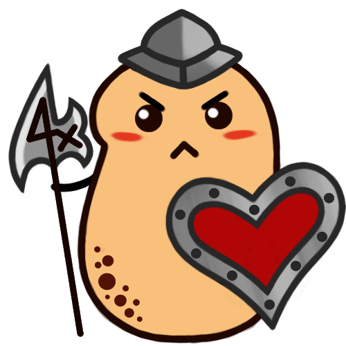 Art"protecc The Queen With All Of Our Heart " -potato - Art"protecc The Queen With All Of Our Heart " -potato (500x500)