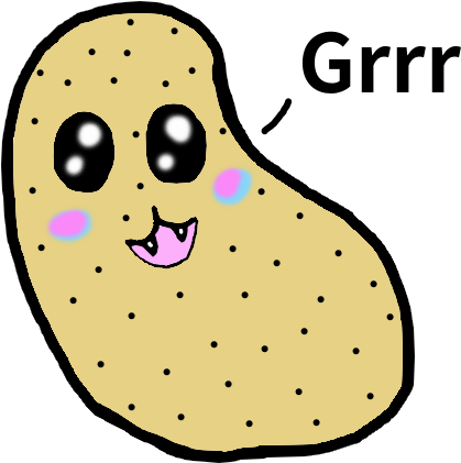 Kawaii Potato 2 By Toothlessfromovi - Cartoon (500x500)