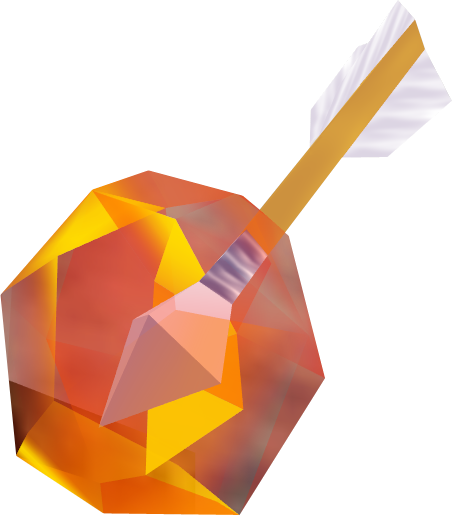 Ocarina Of Time & Majora's Mask Arrows Fire Arrow - Fire Arrow Ocarina Of Time (452x515)