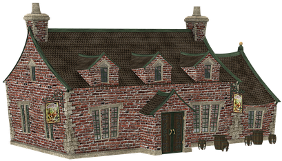 House Old Wall Window Glass Empty Old Hous - Brick House Transparent Background (408x340)