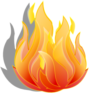 Bonfire Clipart Small Fire - Animated Fire Clipart (333x361)