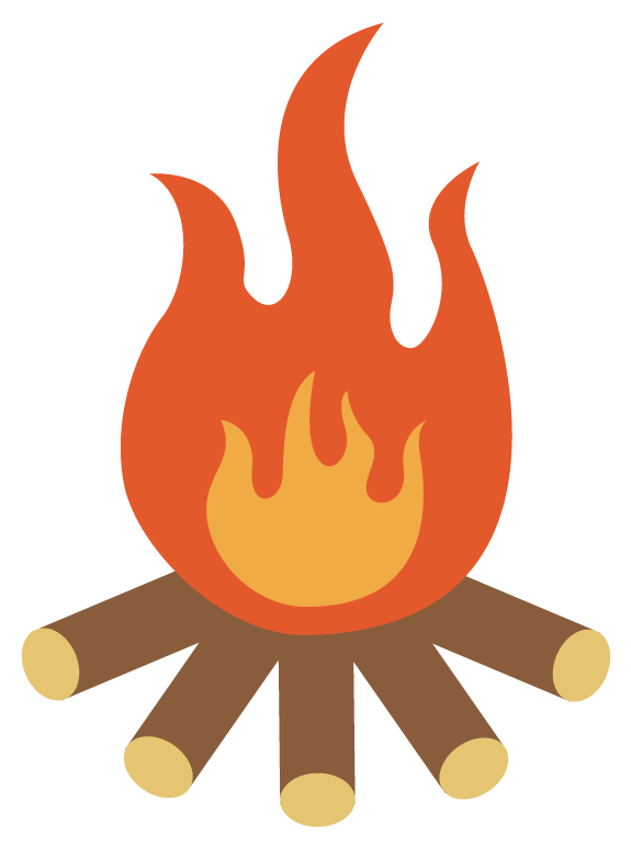 Campfire Camping Bonfire Illustration - Bonfire Illustration (800x800)