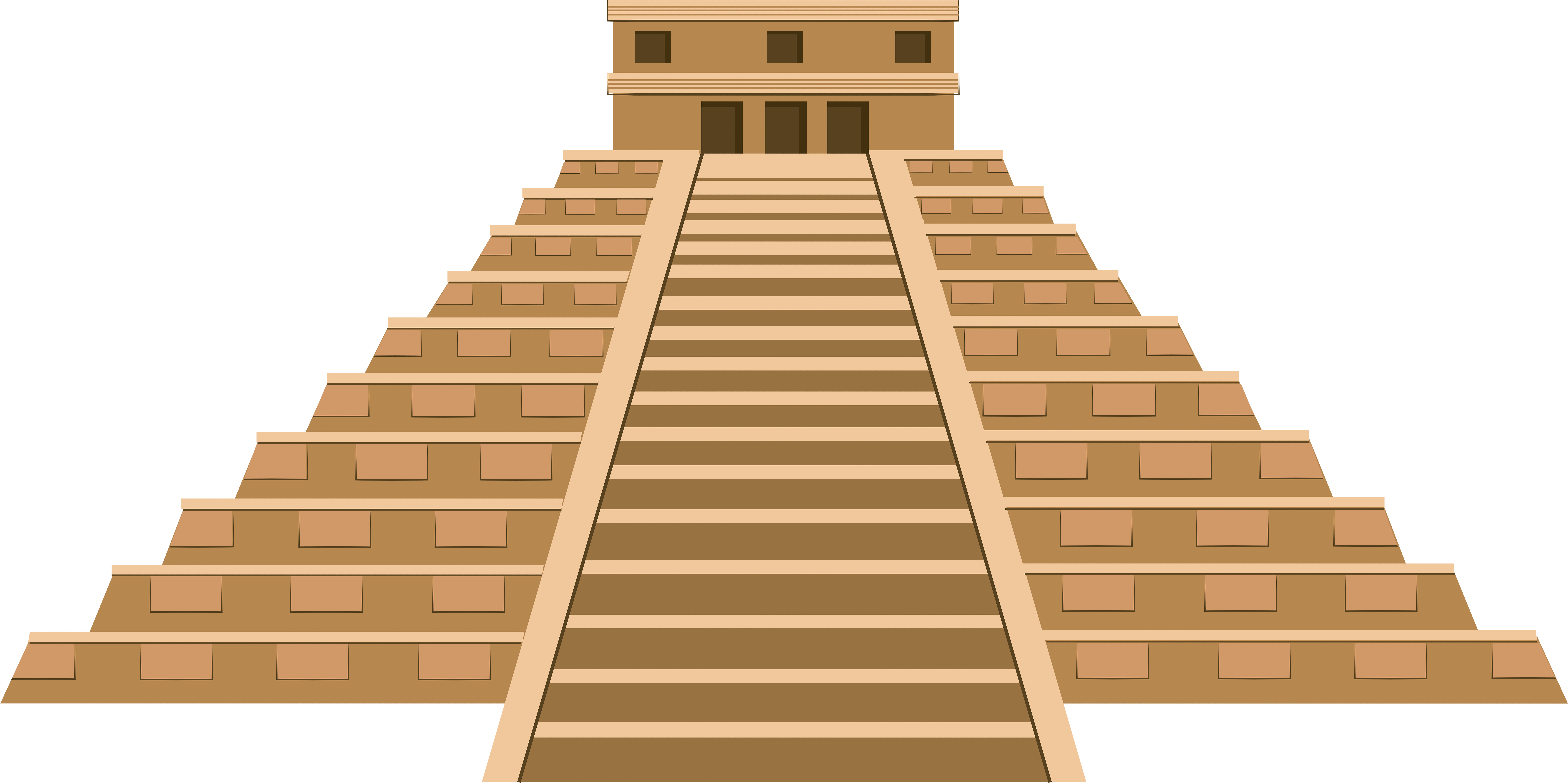 Chichen Itza Pyramid Png Clip Art - Chichen Itza Pyramid Png (8000x3980)