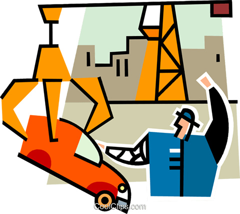 Car In A Junkyard Royalty Free Vector Clip Art Illustration - Schrottplatz Clipart (480x427)