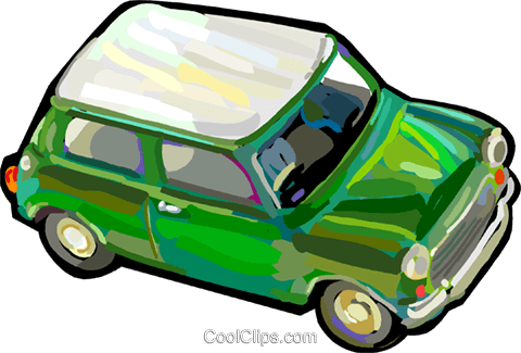 Austin Mini Royalty Free Vector Clip Art Illustration - Austin Mini (480x325)