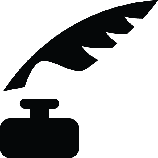 Quill 2 Icon - Pluma Y Tinta Icono (512x512)