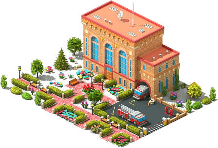 Venice Fire Station L2 - Scale Model (447x305)