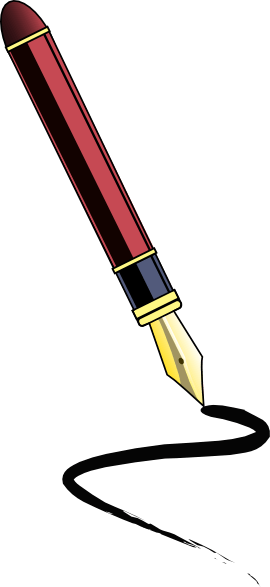 Feather Quill Pen Clip Art Clipart - Feather Quill Pen Clip Art Clipart (270x587)