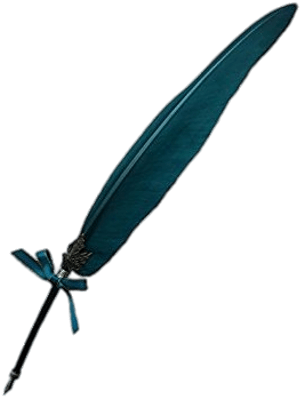 Objects - Transparent Background Feather Quill (400x400)