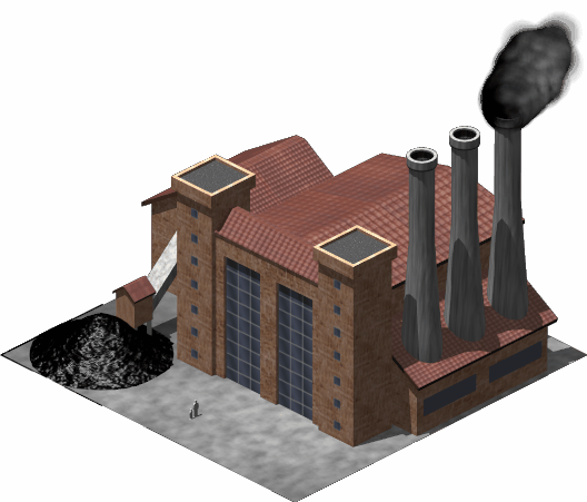 Coal Power Plant - Coal Power Plant Png (528x451)