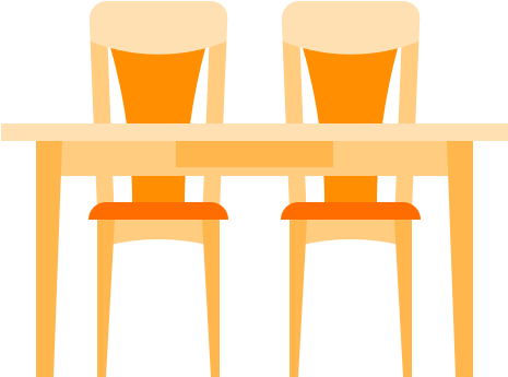 Icono La Casa, La Cocina, La Mesa - Seats And Table Icon (512x512)