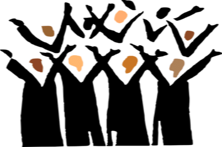 Anointed Music Can Bring The Spirit Of Prophecy In - Gospel Choir Clipart (450x298)