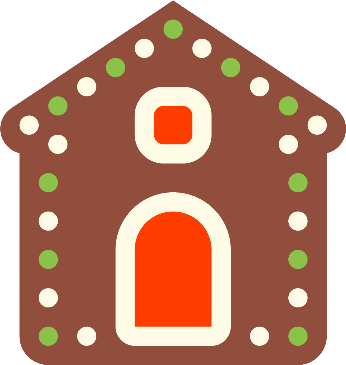 Casa De Jengibre Icon - Gingerbread House Icon (1600x1600)