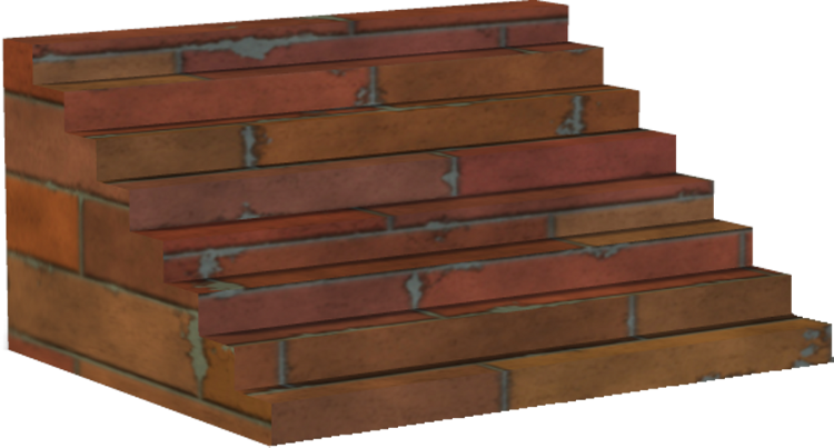 Png Background Brick Transparent Hd Image - Brick Stairs Png (750x403)