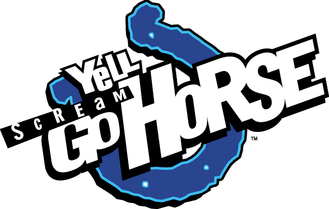 Indianapolis Colts Yell, Scream, Go Horse Logo - Indianapolis Colts Go Horse (648x412)