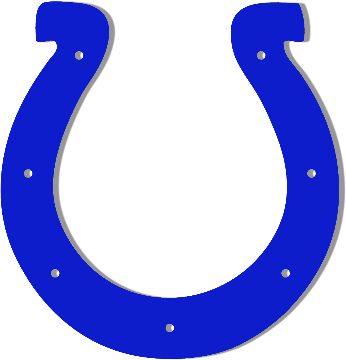 Indianapolis Colts Logo Clip Art Medium Size - Blue Horseshoe Clipart (1239x1313)