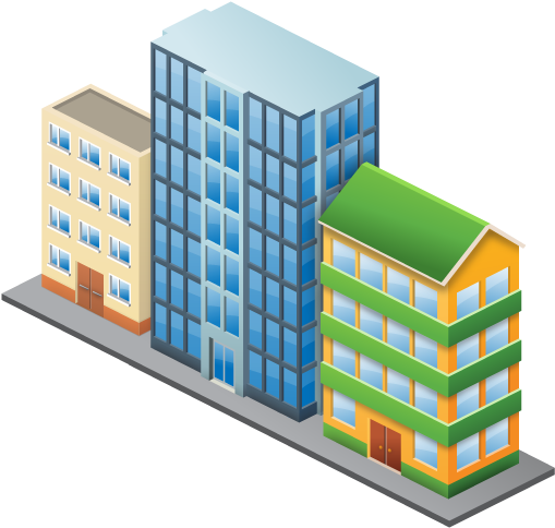 City Icon - Company Building Icon (512x512)