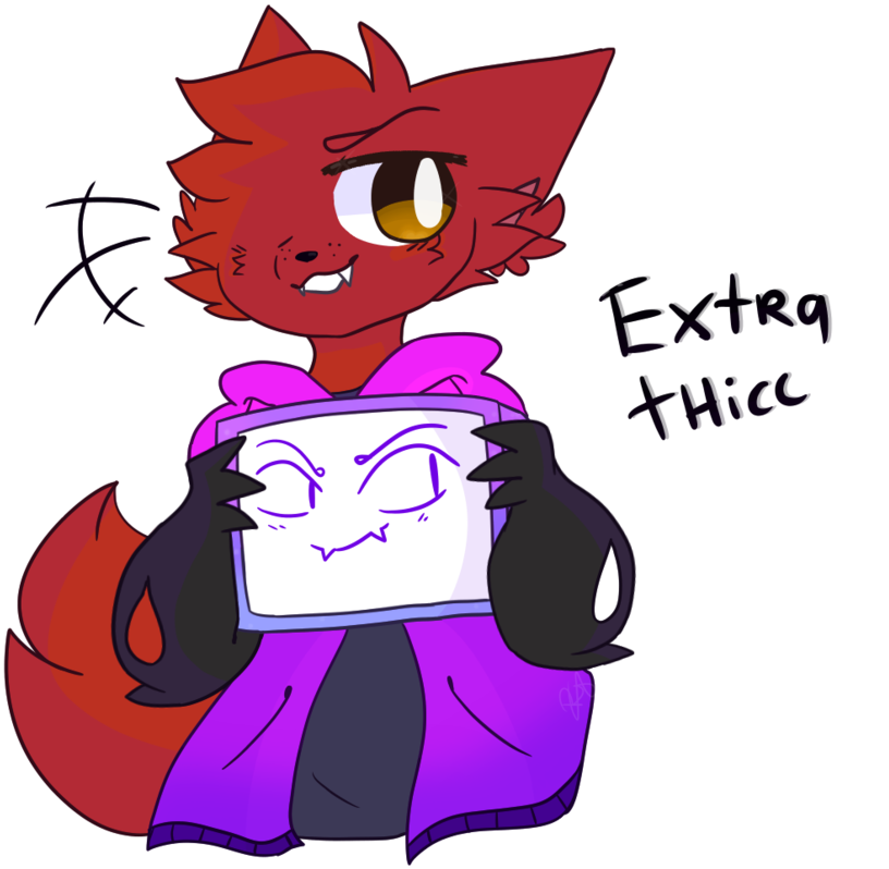 Extra Thiccc By Ykkea - Cartoon (839x953)