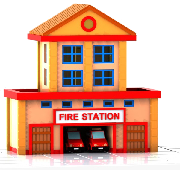 Fire Station Clipart Png - Fire Department Fire Station Clipart (600x600)