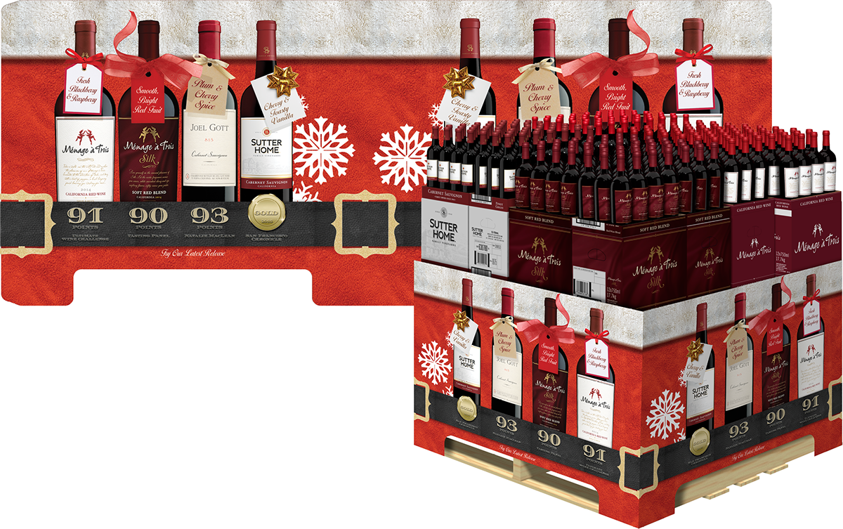 Holiday Themed, Mixed, Multi-brand Pallet Wrap For - Liqueur (1200x753)