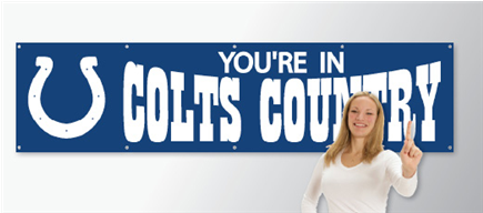 Indianapolis Colts Banner Flag - Party Animal Indianapolis Colts Bills Country Large (434x434)