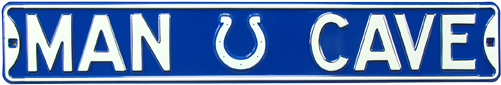 Indianapolis Colts “man Cave” Authentic Street Sign - Man Cave Indianapolis Colts Street Sign (500x500)